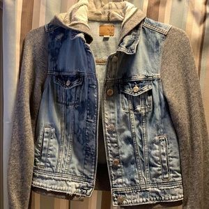 American Eagle Hooded Jean jacket.